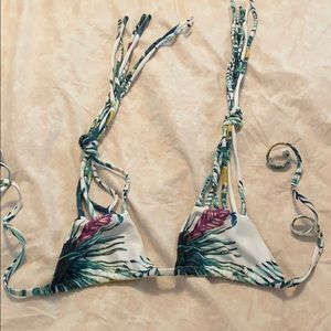 Natasha Top Stone Fox Swim Medium Palms